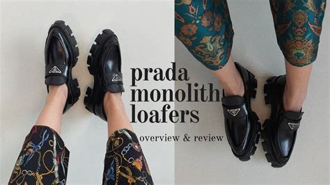 prada monolith loafers review